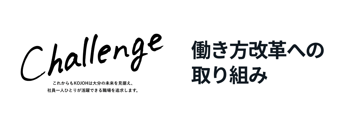 働き方改革への取り組み